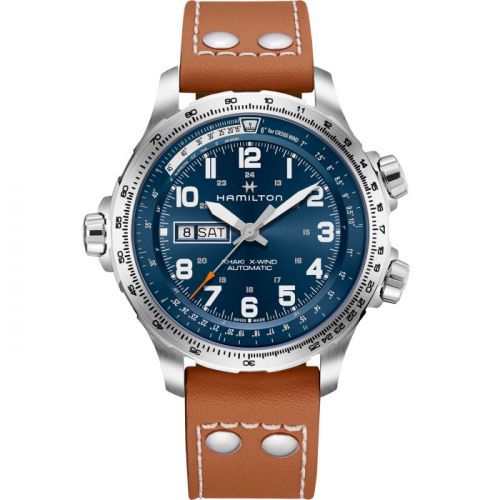 Khaki Aviation X Wind Day Date Auto Blue