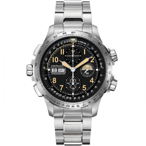 Khaki Aviation X Wind Day Date Auto Chrono / Bracelet