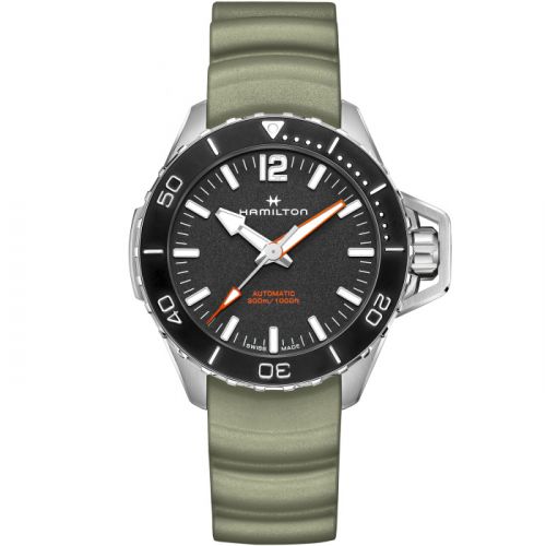 Khaki Navy Frogman Auto 46 Stainless Steel / Black / Rubber