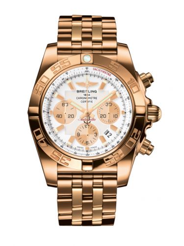 Chronomat 44 Rose Gold / Antarctica White / Bracelet