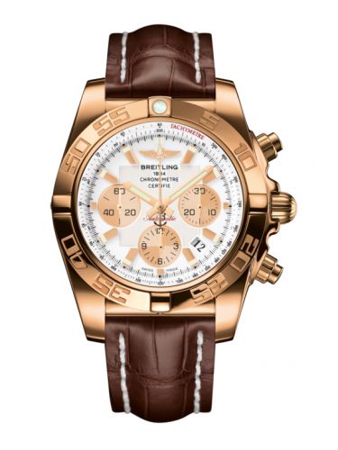 Chronomat 44 Rose Gold / Antarctica White / Croco