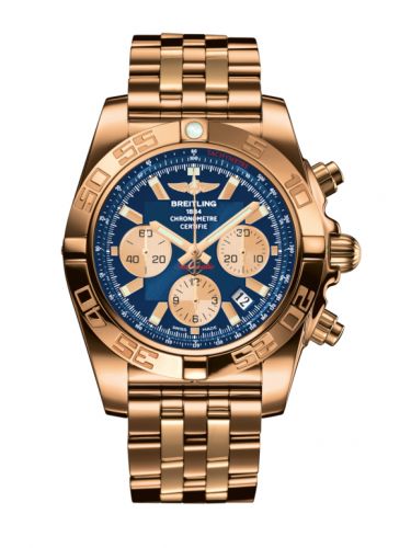 Chronomat 44 Rose Gold / Metallica Blue / Bracelet
