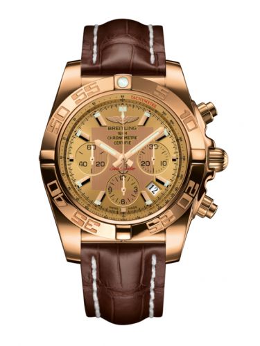 Chronomat 44 Rose Gold / Golden Sun / Croco