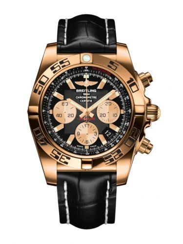 Chronomat 44 Rose Gold / Onyx Black / Croco