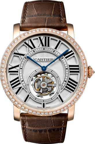  Rotonde de Cartier Flying Tourbillon Pink Gold / Diamond / Silver
