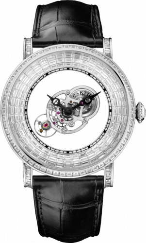 Rotonde de Cartier Astromystérieux Platinum / Baguette
