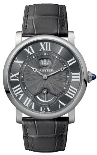 Rotonde de Cartier Calendar Aperture and Power Reserve White Gold / Grey