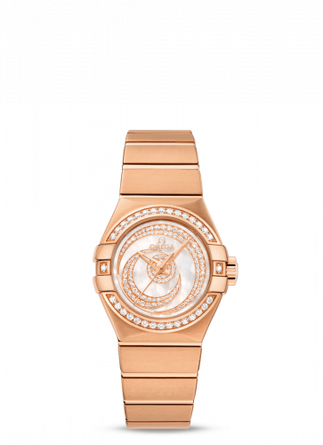 Constellation Co-Axial 27 Brushed Red Gold / Diamond / Diamond Moon