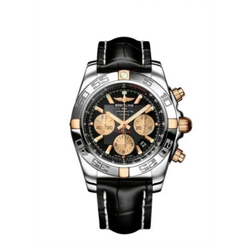 Chronomat 44 Stainless Steel / Rose Gold / Black