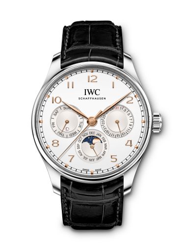 Portugieser Perpetual Calendar 42 Stainless Steel / Silver / Alligator