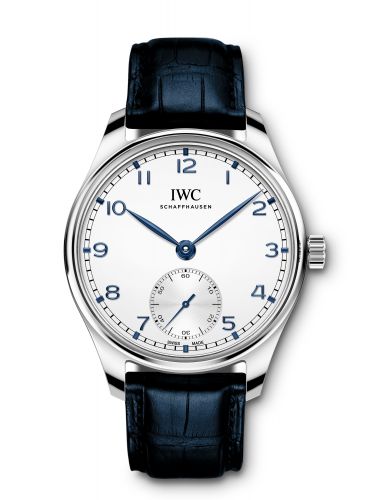 Portugieser Automatic 40 Stainless Steel / Silver - Blue / Alligator