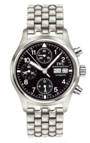 Pilot's Watch Chronograph Stainless Steel / Black / Spanish / Bracelet