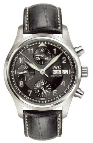 Pilot's Watch Spitfire Chronograph Stainless Steel / Black / English / Strap