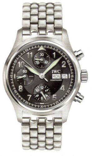 Pilot's Watch Spitfire Chronograph Stainless Steel / Black / English / Bracelet