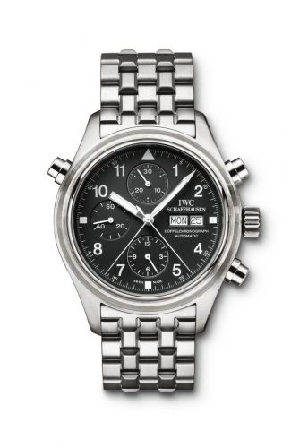 Pilot's Watch Doppelchronograph Stainless Steel / Black / English / Bracelet