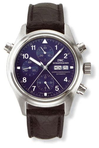 Pilot's Watch Doppelchronograph Platinum / Blue / French