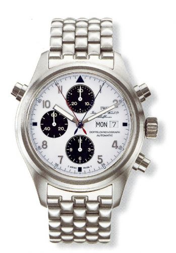 Pilot's Watch Doppelchronograph Stainless Steel / White / Japan / Bracelet