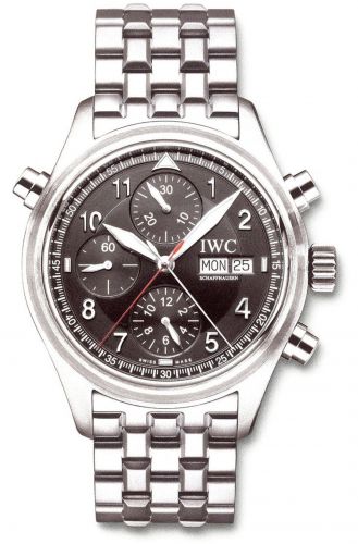 Pilot's Watch Spitfire Double Chronograph Stainless Steel / Black / German / Bracelet