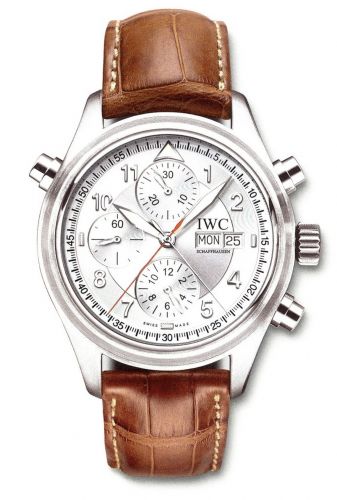 Pilot's Watch Spitfire Double Chronograph Stainless Steel / Silver / Spanish / Strap