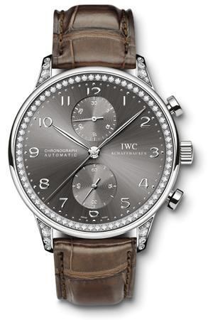 Portuguese Chrono-Automatic White Gold / Ardoise / Diamond