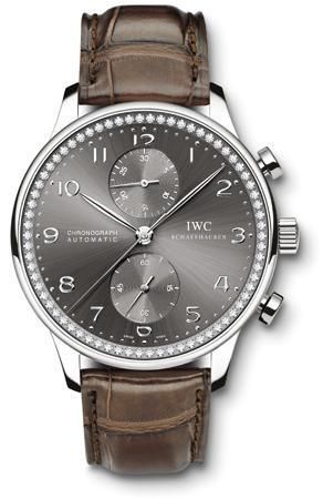 Portuguese Chrono-Automatic White Gold / Ardoise / Diamond