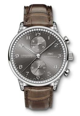 Portuguese Chrono-Automatic White Gold / Ardoise / Diamond