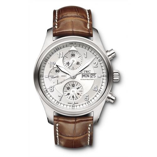 Pilot's Watch Spitfire Chronograph Stainless Steel / Silver / Strap
