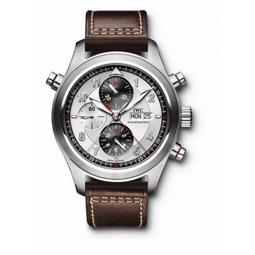 Pilot's Watch Spitfire Double Chronograph Stainless Steel / Panda / Strap