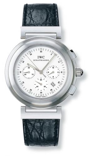 Da Vinci SL Chronograph MecaQuartz Stainless Steel Brushed / White / Croco