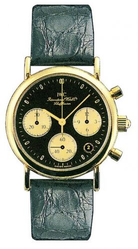 Portofino Lady Chronograph MecaQuartz Yellow Gold / Black / Alligator