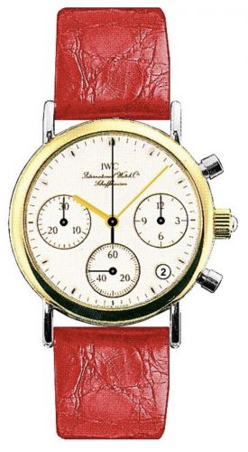 Portofino Lady Chronograph MecaQuartz Stainless Steel / Yellow Gold / White / Alligator