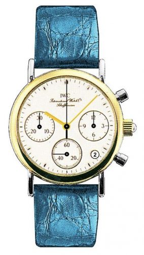 Portofino Lady Chronograph MecaQuartz Stainless Steel / Yellow Gold / White / Alligator