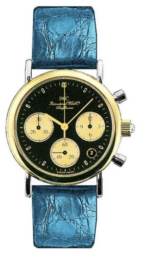 Portofino Lady Chronograph MecaQuartz Stainless Steel / Yellow Gold / Black / Alligator