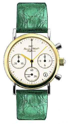 Portofino Lady Chronograph MecaQuartz Stainless Steel / Yellow Gold / White / Alligator