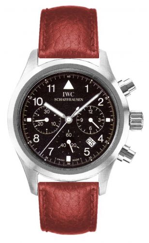 Pilot's Watch Chronograph Mecaquartz Stainless Steel / Black / Strap