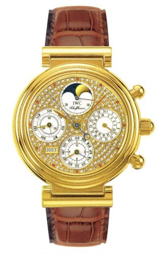 Da Vinci Perpetual Yellow Gold / Paved / Italian