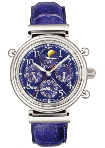 Da Vinci Perpetual Rattrapante Platinum / Blue / French