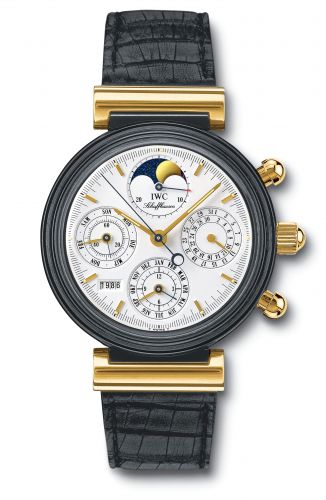 Da Vinci Perpetual Black Ceramic / Yellow Gold / White / French