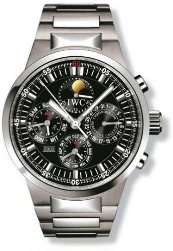 GST Perpetual Calendar Stainless Steel / Black / French