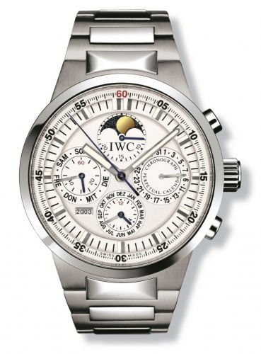 GST Perpetual Calendar Stainless Steel / White / Italian