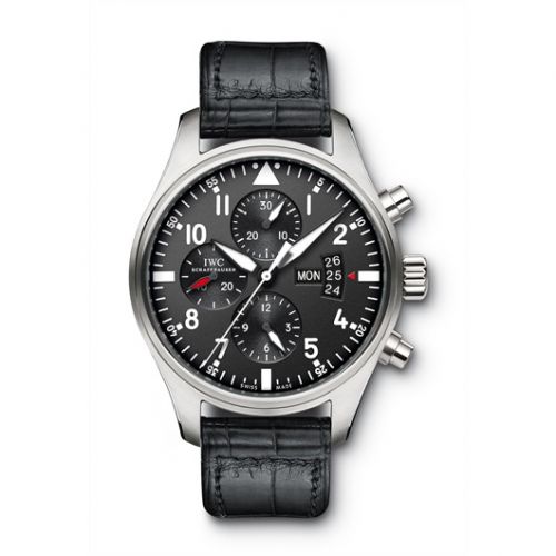 Pilot's Watch Chronograph Stainless Steel / Black / Strap