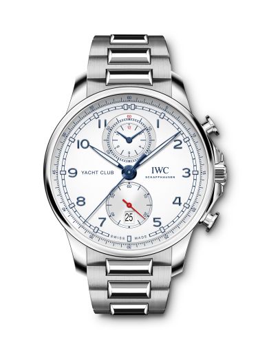Portugieser Yacht Club Chronograph Stainless Steel / Silver / Bracelet