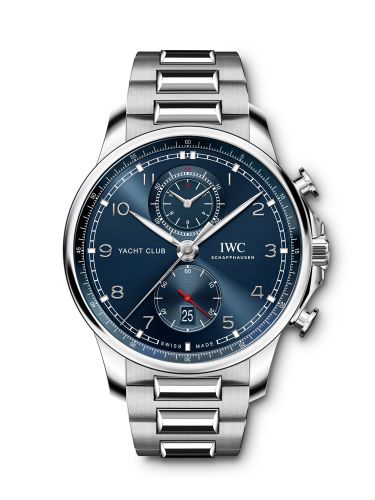 Portugieser Yacht Club Chronograph Stainless Steel / Blue / Bracelet