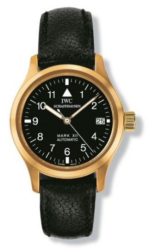 Lady Pilot's Watch Mark XII Yellow Gold / Black / Strap