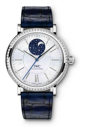 Portofino Automatic Moon Phase 37 Stainless Steel / Diamond / MOP