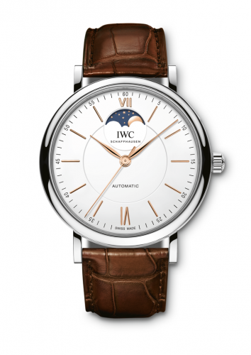 Portofino Automatic Moonphase  Stainless Steel / Silver / Alligator