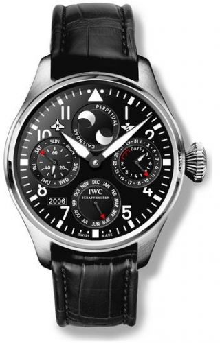 Big Pilot Perpetual Calendar Stainless Steel / Black / Association Monegasque Contre Myopathie