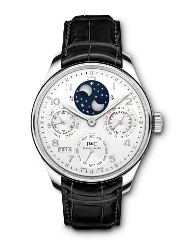 Portugieser Perpetual Calendar Double Moon Platinum / Silver