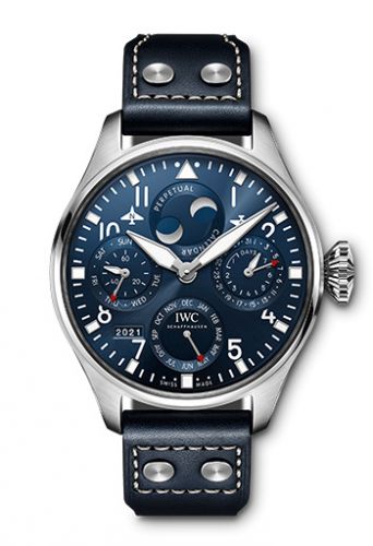 Big Pilot's Watch Perpetual Calendar Stainless Steel / Blue