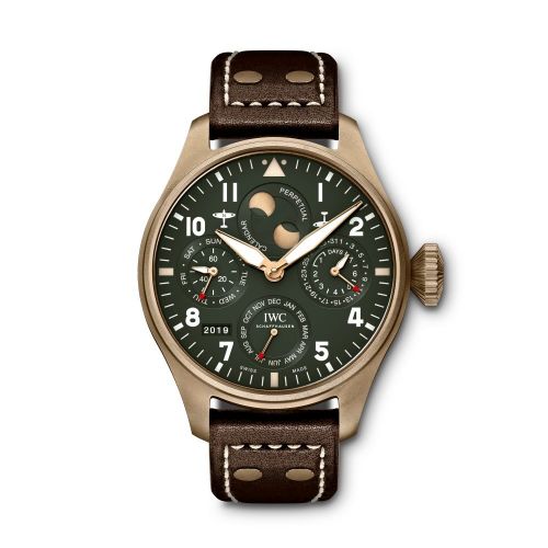 Big Pilot's Watch Perpetual Calendar Spitfire Bronze / Green